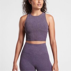 Athleta High Neck Conscious Crop Bra